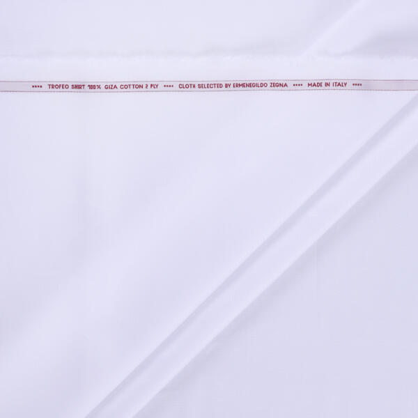 Zegna white 100% giza cotton